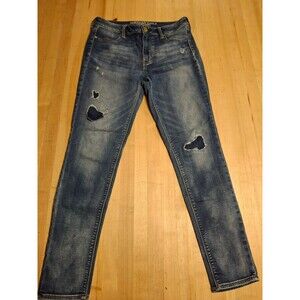American Eagle Hi-Rise Jegging Women’s 10R Super Stretch Distressed Denim Jeans